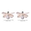 Mesh Bow Pearl Hair Clip Female Korean Holiday Fashion Duckbill Clip Hair Accessories