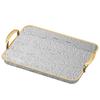 ZISIZ Rectangular Ripple Glass Serving Tray