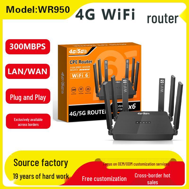 Popular 4G LTE WiFi6 Wireless Router with SIM Card Slot