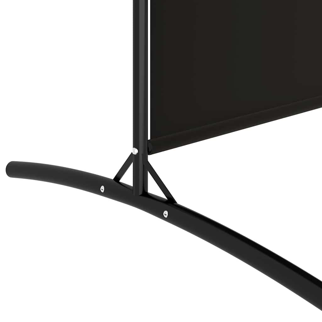 Vidaxl Parawan 2-Panelowy, Czarny, 348 X 180 Cm, Tkanina