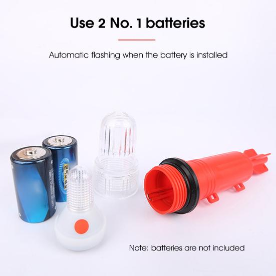 Lampe de Pêche LED Clignotante à Contrôle Automatique de la Lumière Résistante à l'Usure Bouée Lumière pour Filet de Pêche pour la Pêche à la Ligne