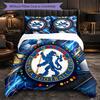 Set Biancheria da Letto Chelsea FC Modello 3 Pezzi Morbida Copripiumino in Microfibra con Federe per Camera da Letto