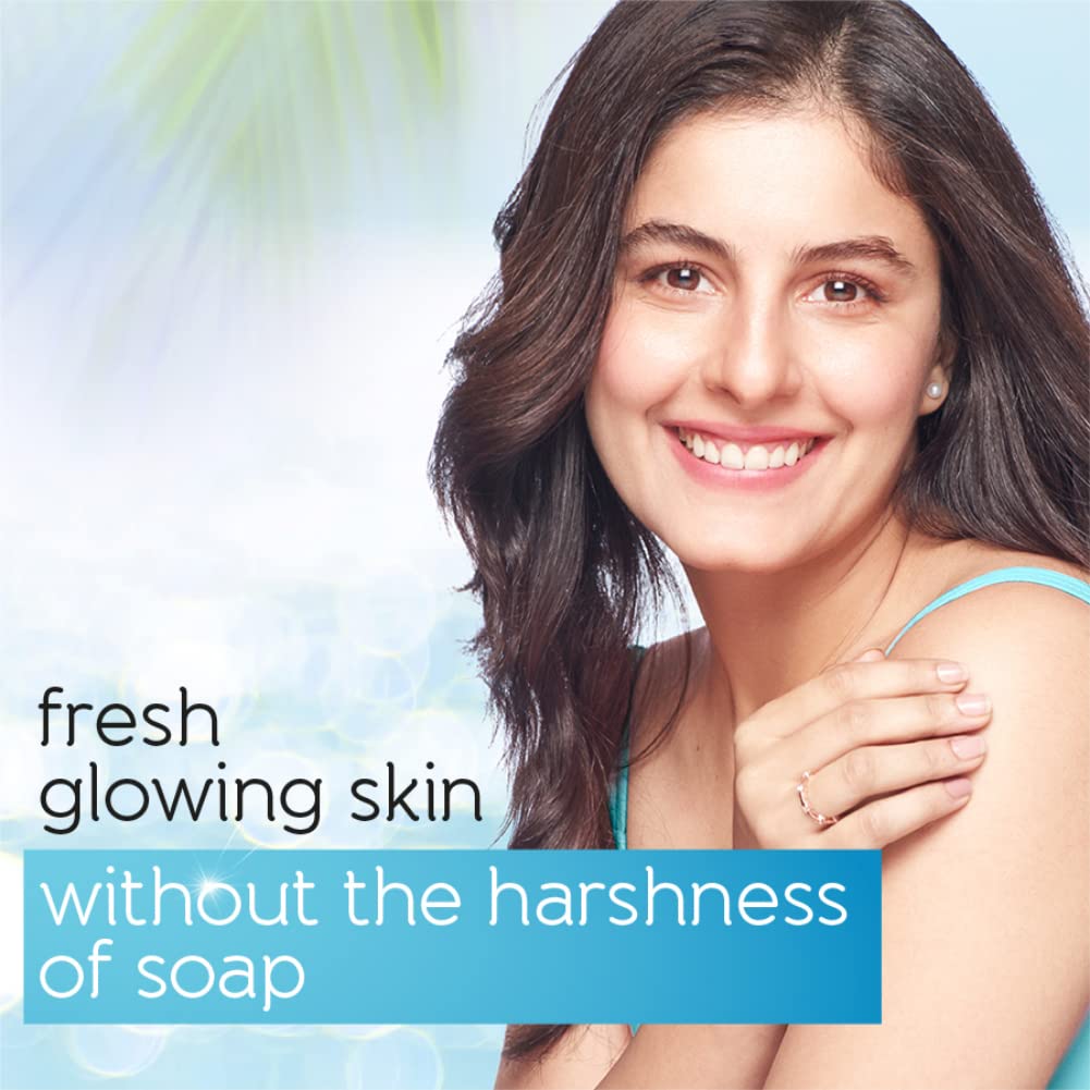 Pears 98% Pure Glycerin Soft & Fresh Glow Body Wash with Mint Extract and 0% Parabens & Soap for Freshness & Glow, 750 Ml