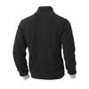 New Slim and Personalized Autumn and Winter Casual Stand Collar Half Zipper Pullover Men's Long-sleeved Solid Color Sweatshirt