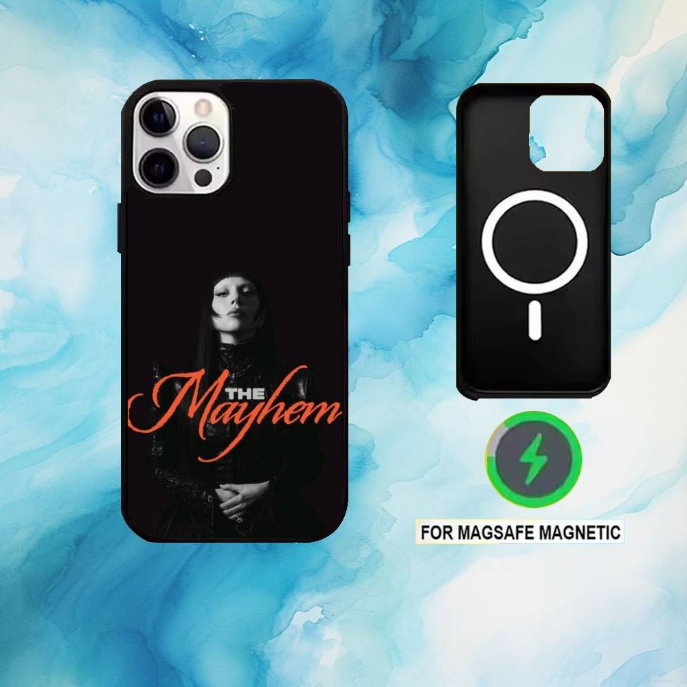 

L-Lady Gaga MAYHEM Phone Case For iPhone17,16,15,14,13,12,11 Plus,Pro Max Magnetic Magsafe Wireless Charging iPhone16PRO