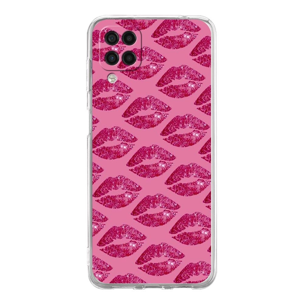 Gold Pink Rose Glitter Hearts Phone Case For Samsung A51 A71 A21S A12 A11 A31 A41 A03S A22 A13 A33 A73 A53 A52 A32 5G A23 Cover