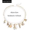 Shell Pendant Necklace With Geometric Design For Beach Fashion