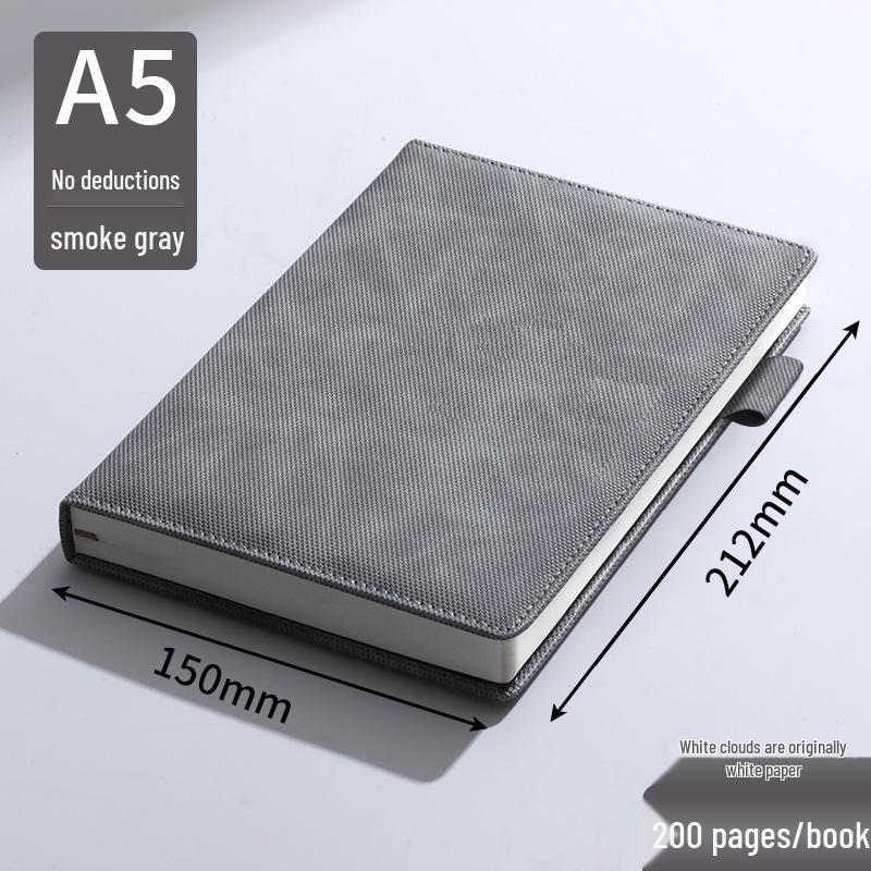 Customized Business Notebook Set: Thickened B5 Diary & A5 Notepad with Logo грязно-белый