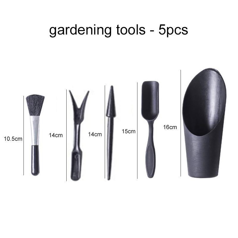 Mini Gardening Tool Set Label Board Plastic Garden Plants Household Succulent Potted Plant Cultivation Drilling Sowing TMZ