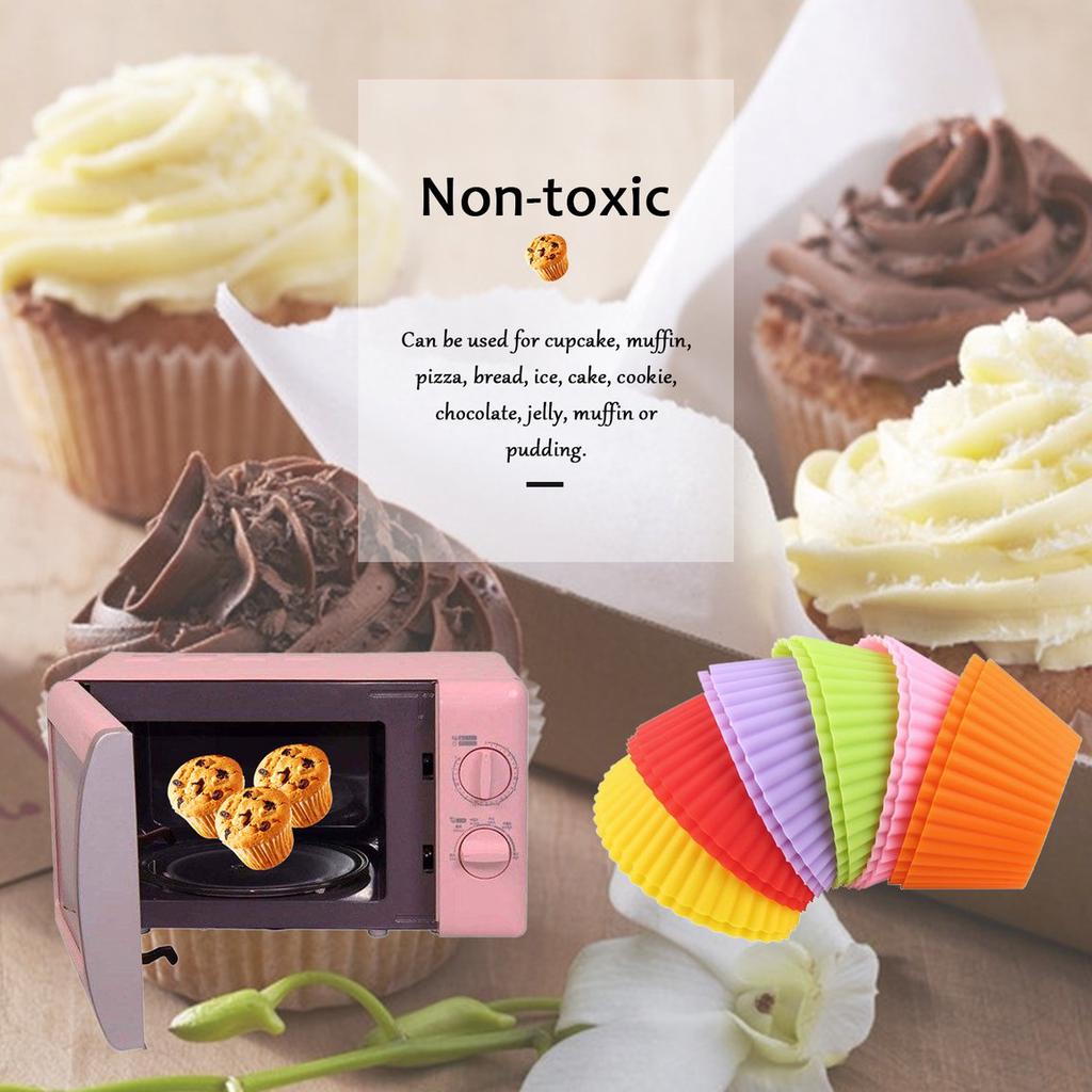 12PC Silicone Soft Cake Muffin Chocolate Cupcake Bakeware Baking Cup Mold Moulds 12PC Silicone Soft Cake Muffin Chocolate Cupcake Bakeware Baking Cup Mold Moulds