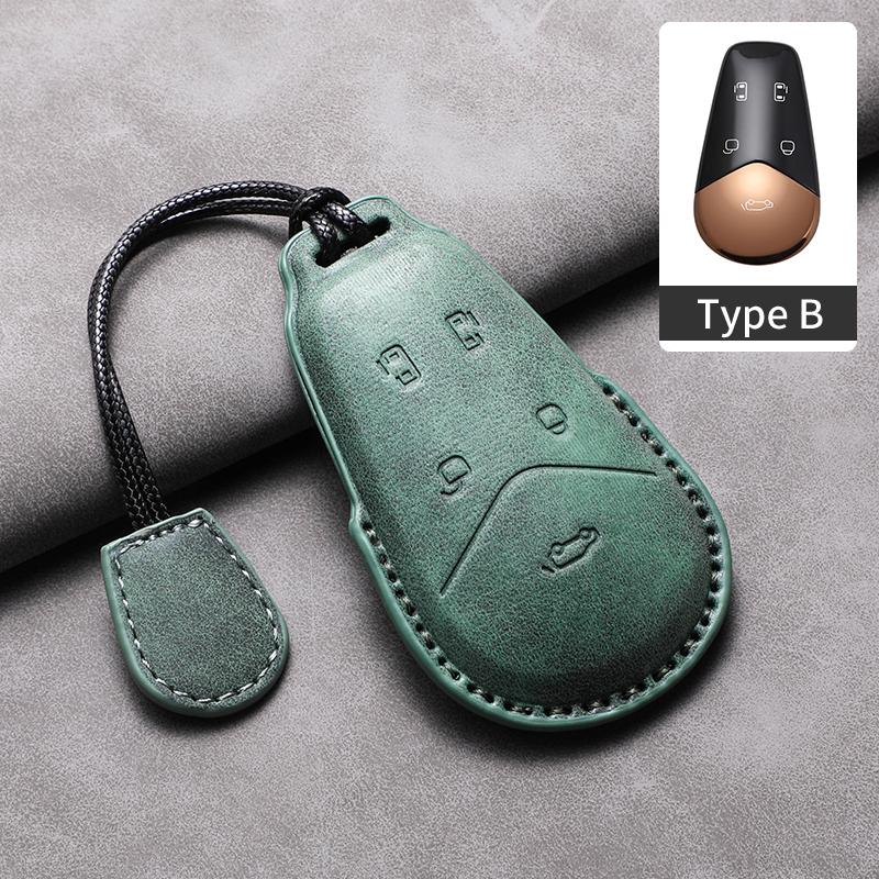 

For VOYAH FREE Dreamer PHEV EV Leather Car Remote Key Case Cover Shell Durable Anti-Scratch Protector Shell Garnish Accessories
