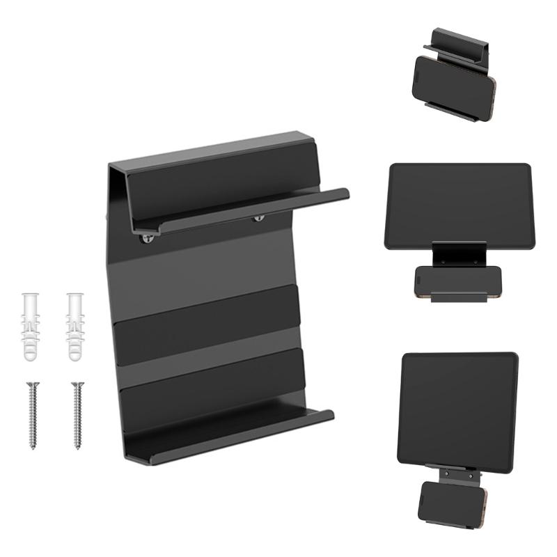 Metall-Handy-Wandhalterung Halter Platzsparendes Design Breite Kompatibilität für Geräte bis 22 mm für Küche Badezimmer Büro
