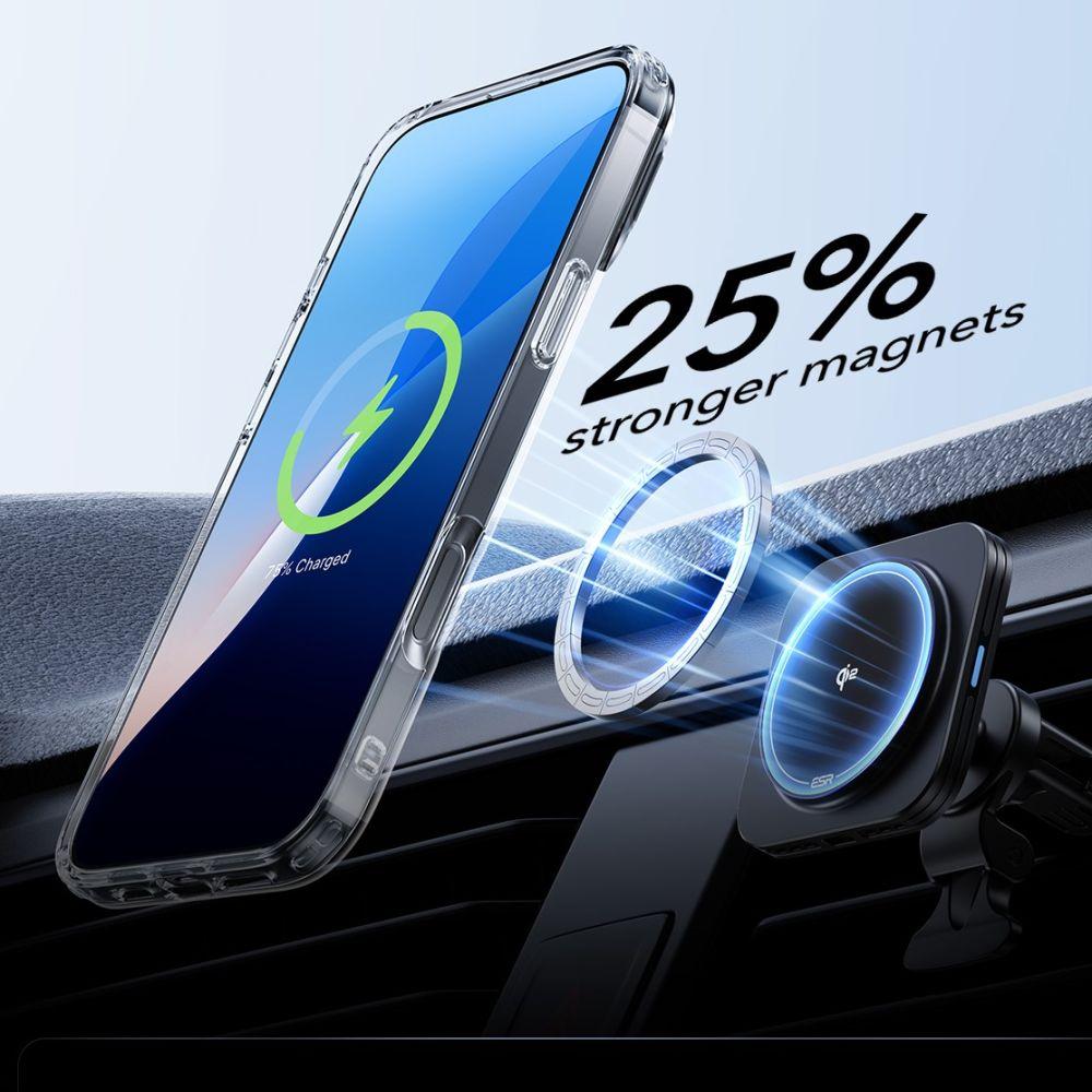 Esr Classic Hybrid Kickstand Halolock Magsafe & Tempered Glass Iphone 16 Pro Max Clear