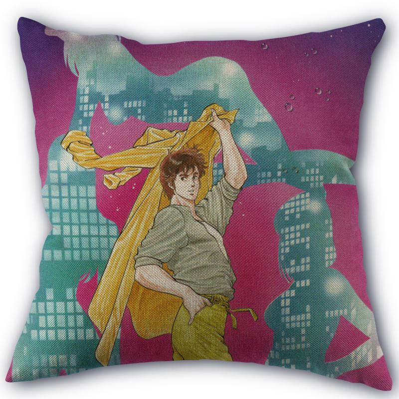 Custom Pillowcase City Hunter High Quality Home Textile Cotton Pillow Cover Wedding Decorative Pillow Cover Square 45X45cm 01-11