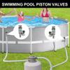 Efficient Water Flow Control Easy To Operate Plunger Valves with Holders for Ground Pool Hoses Pool Maintenance Solution