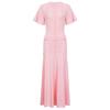 In-stock high-quality summer new socialite slim fit rhinestone short-sleeve V-neck shiny silk dress 2675