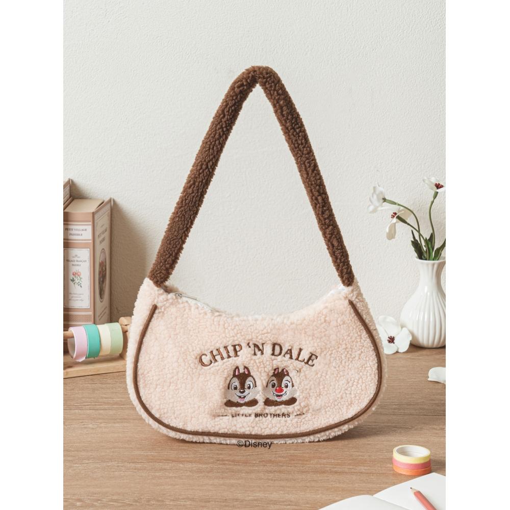 

Daiso Disney Чіп Дейл Поггл Сумка Півмісяць Коричнева