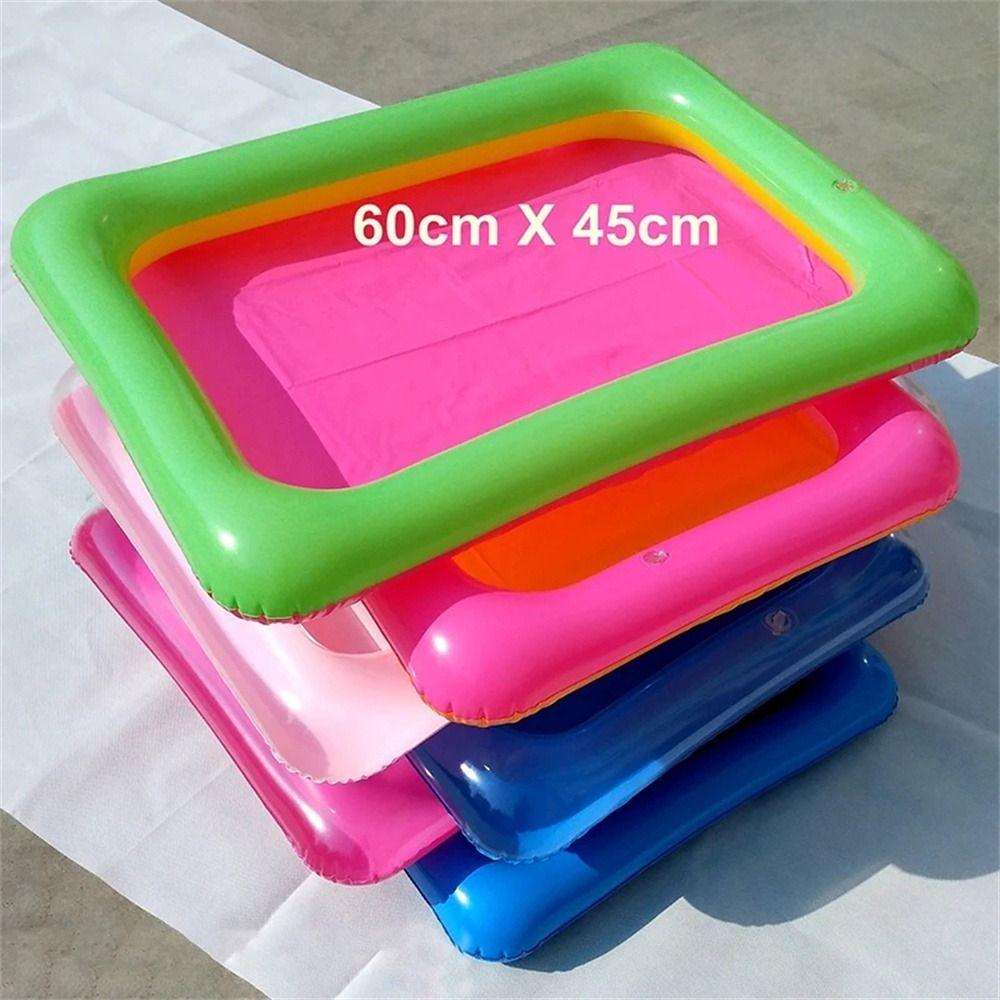 Mobile Table Space Sand Tray Play Sand Floating Tray Kids Toy Inflatable Sand Table Children Toys