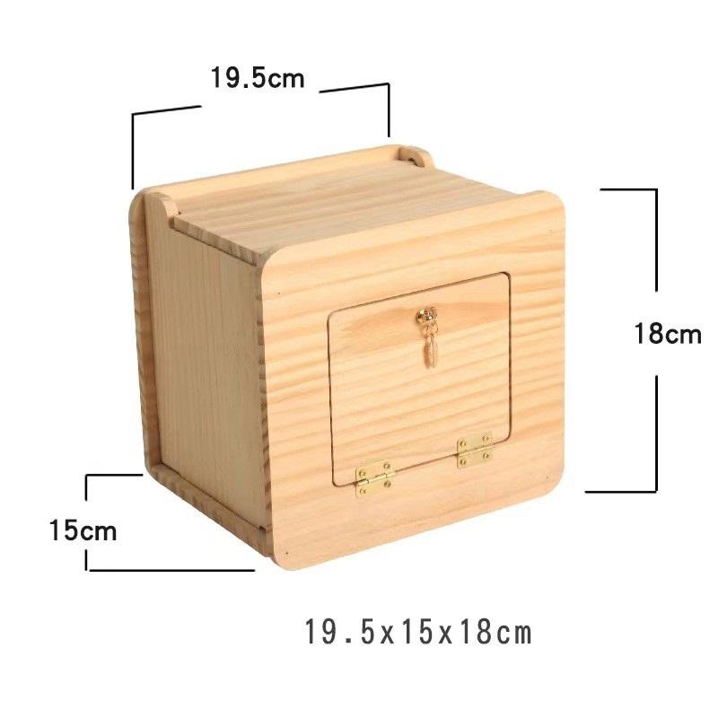 Transparent Wooden Bird House Nest for Parrots Parakeets Cockatiels Breeding Box Cage Accessories  Home Balcony Decoration Easy