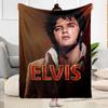 Rock Roll Legend Elvis Presley Blanket Soft Warm Cozy Suitable for Bed Picnics Chair Four Seasons Multipurpose Modern Style