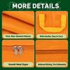 Large Capacity PE Moving Storage Bag with Reinforced Handles, Double Metal Zipper, Water-Resistant Durable Design