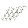 5Pcs Sturdy Alloy Nose Piercing Jewelry Set L Shape Studs and Hoops With CZ Designs Accessory for Stylish Look