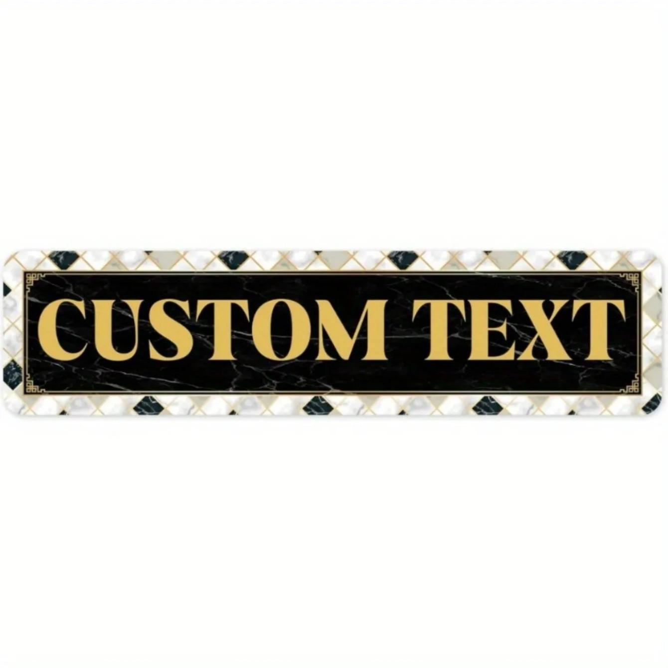 

Custom Made Metal Street Sign Personalized Text Plaque Home Garden Indoor Outdoor Wall Decor Gift белый