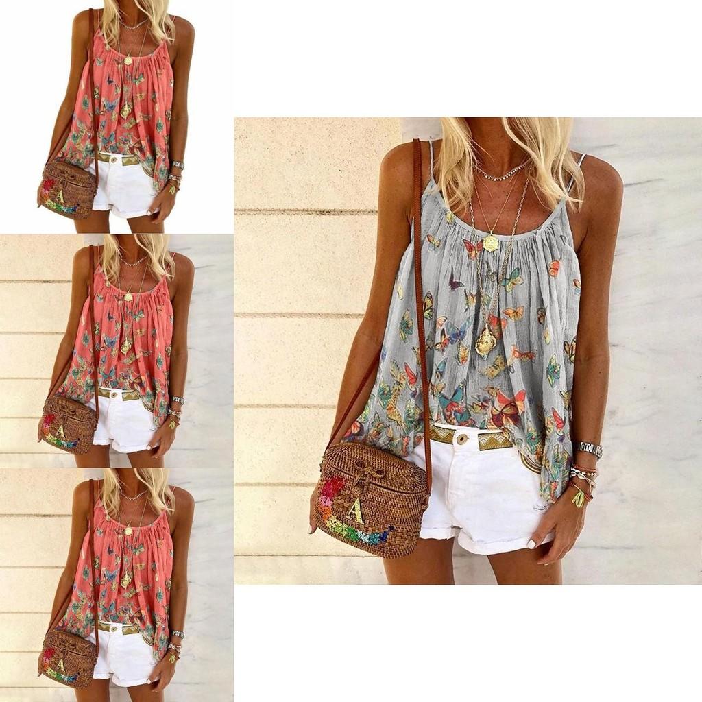 Stylish Women's Swing Vest Sleeveless Cami Top With Flared Ruffle Hem For Plus Sizes