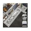 French Light Luxury Leather Floor Mat Household Kitchen Dirt-Resistant Floor Mat Can Be Scrubbed, Leave-In And Cut Pvc Floor Mat