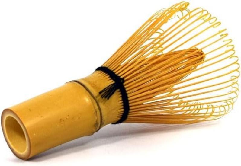 Yamamoto Bamboo Crafts (YAMAMOTOTAKIZAYIKUYA) Made in Japan Mini Tea Whisk (Chasen) White Bamboo for Outdoor Tea Ceremony