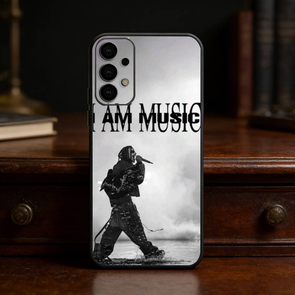 

Я МУЗЫКА Чехол для телефона P-Playboi Carti для Samsung S25,24,23,22,30,21,10,9,Ultra,Plus,Lite Мягкий черный чехол Samsung S235G
