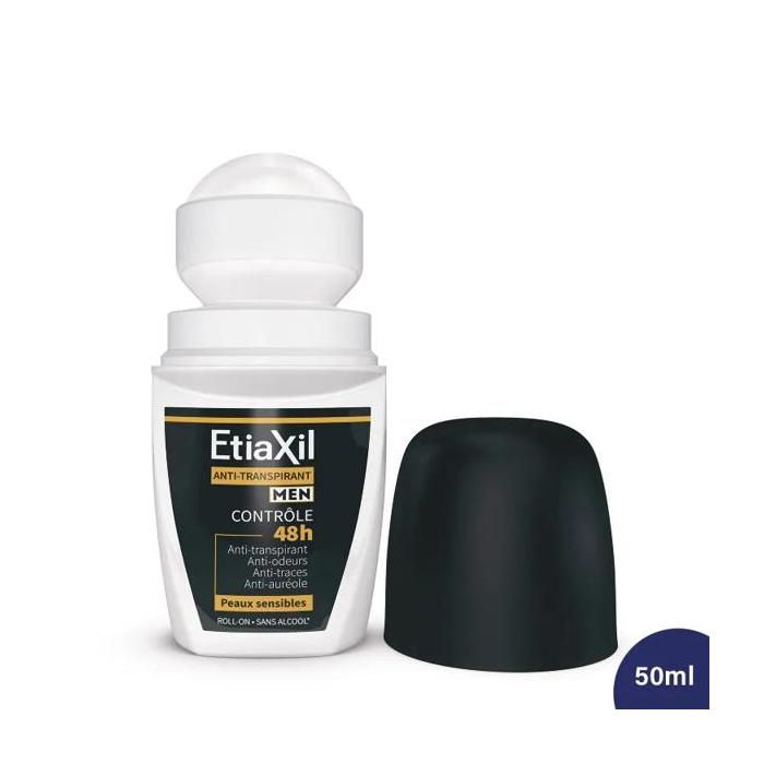 Déodorant - Etiaxil - Men - Anti-Transpirant 48h - Roll-On - Lot de 2 x 50ml