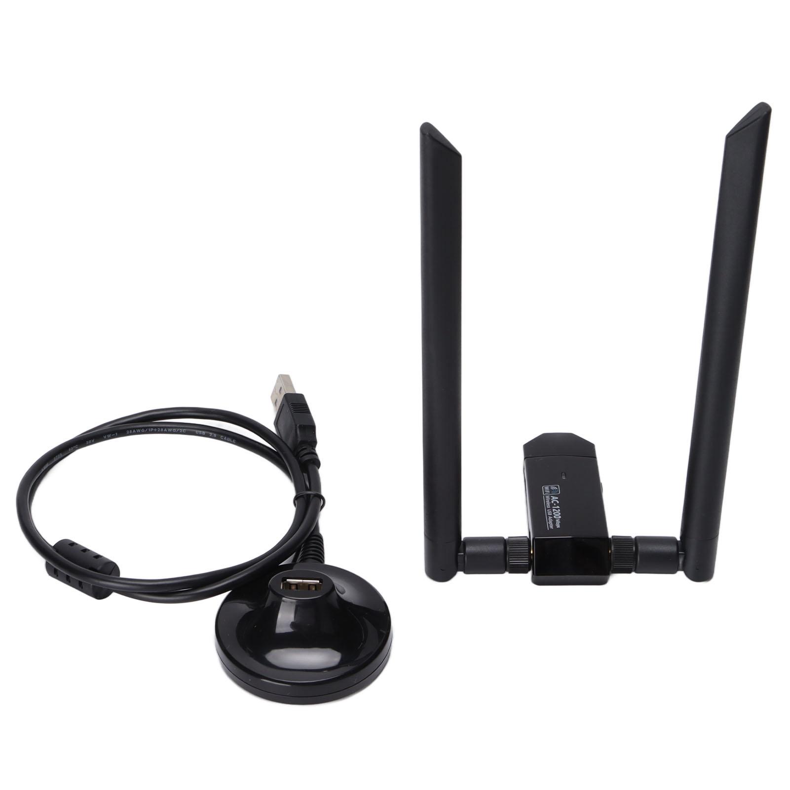 

Бездротова мережева карта 1200 Мбіт/с великого радіусу дії дводіапазонний бездротовий USB WiFi адаптер для ПК настільного комп ютера