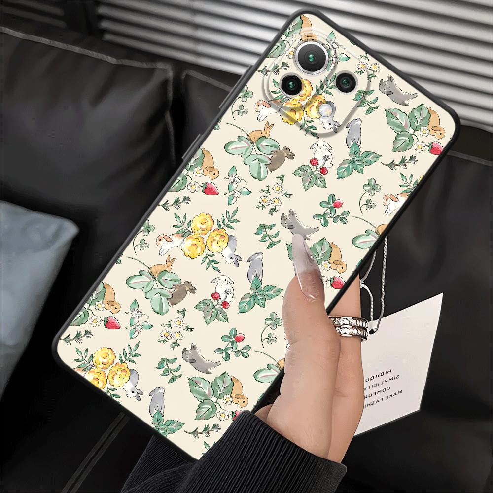 

Cartoon Flower Animals Funda Phone Cover Case for Xiaomi Mi 11 14 12 12X 12T Pro 13 Lite 11T 10T Xiaomi 12X