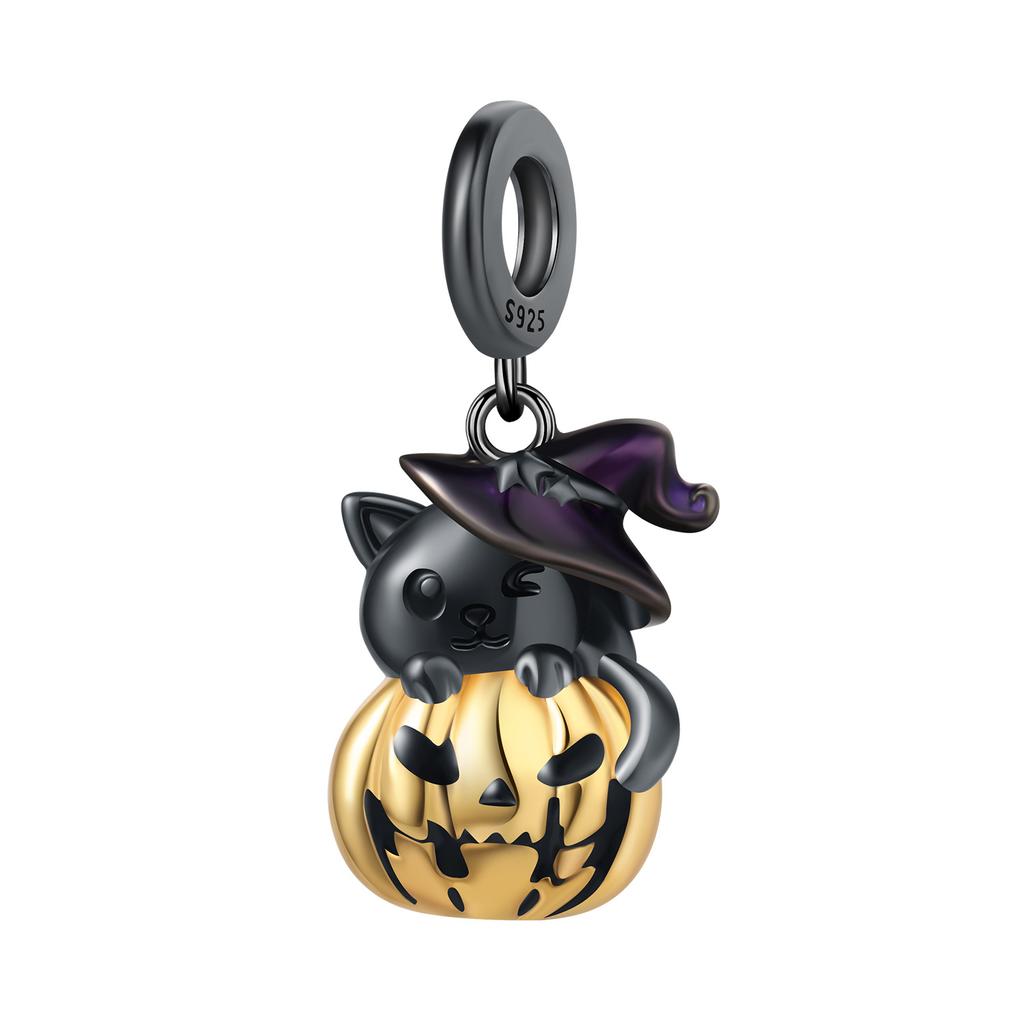 Orstarry Copper Halloween Ghost Beads Original Pendants Bracelet Charm Jewelry Party Diy Trendy Gifts