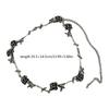 Gothic Rose Flower Thorns Choker for Woman Girls Fashion Hip Hop Punk Jewelry Accessories Elegant Rose Necklace Gifts for Her