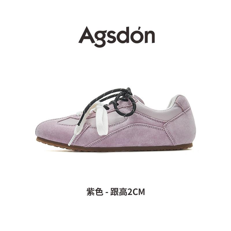 Strictly Selected Augustus Dengde Training Shoes Women's 2025 New Autumn Forrest Gump Sports Flat-bottom Mesh Casual Little White Board Shoes