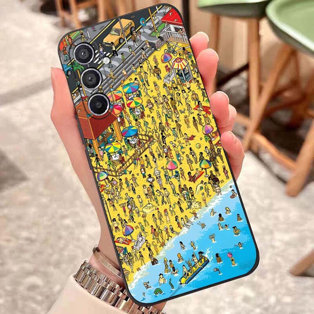 

Game Wheres W-WallyS WaldoS Phone Case For Samsung S26 S25 Edge S24 S23 S22 S21 S20 Ultra Plus Fe Galaxy Silicon Cover Galaxy S23