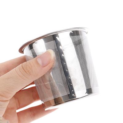 Filtre à feuilles pour infuseur à thé en maille, filtre à fuites, tasse en métal, acier inoxydable