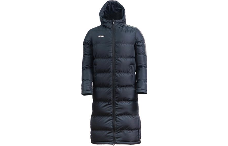 Li Ning Parka Coats Men s Black Hooded Moderate AFMS025-1 M