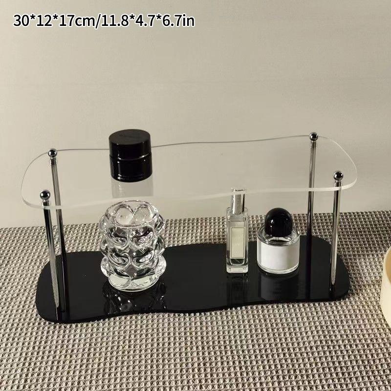2/3 Tiers Acrylic Display Stand Desktop Cosmetics Perfume Display Display Rack Figurines Figures Cups Storage Holder INS Style