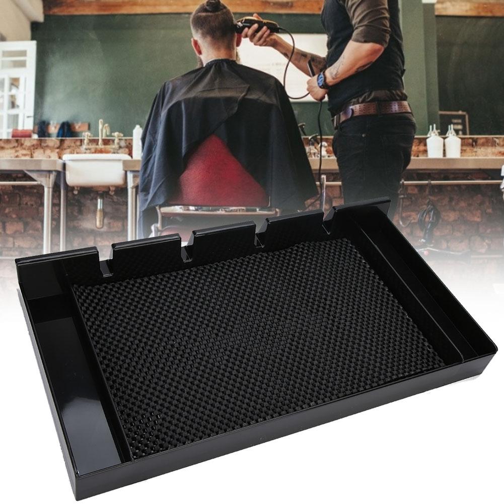 Electric Hair Clipper Storage Box Scissors Comb Display Rack Non Slip Pad Hairdressing Tool