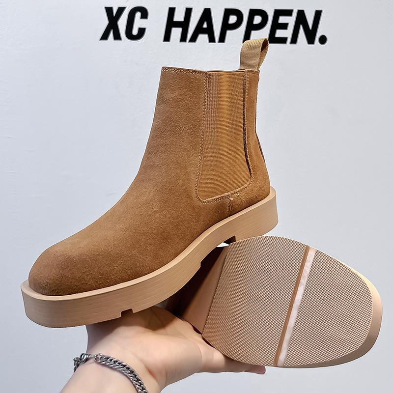 Japanese platform Chelsea boots men's winter tooling Martin boots British short boots Desert boots 66618-A