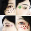 Tattoo Stickers Women's Temporary Tattoo Sticker Strawberry Flower Butterfly Waterproof Face Sticker Forehead Eye Music Festival Face Stickers