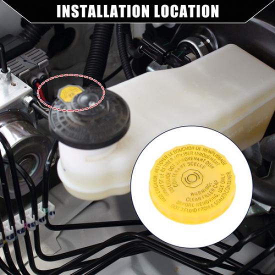 Brake Master Cylinder Reservoir Cap ONE For Jeep Cherokee 2014-