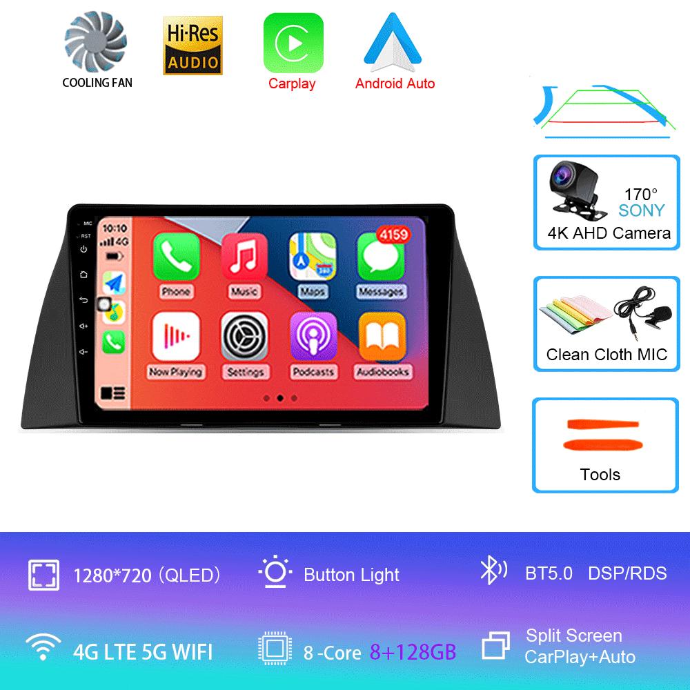 Car Radio Android 14 Wireless Carplay Auto For Chery Tiggo T11 2005-2020 Multimedia Video Player Navigation GPS WIFI 4G Stereo