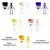 Plastic Dancing Skeleton Aquarium Ornament Movable Oxygen Skeleton  Aquariums Enthusiasts