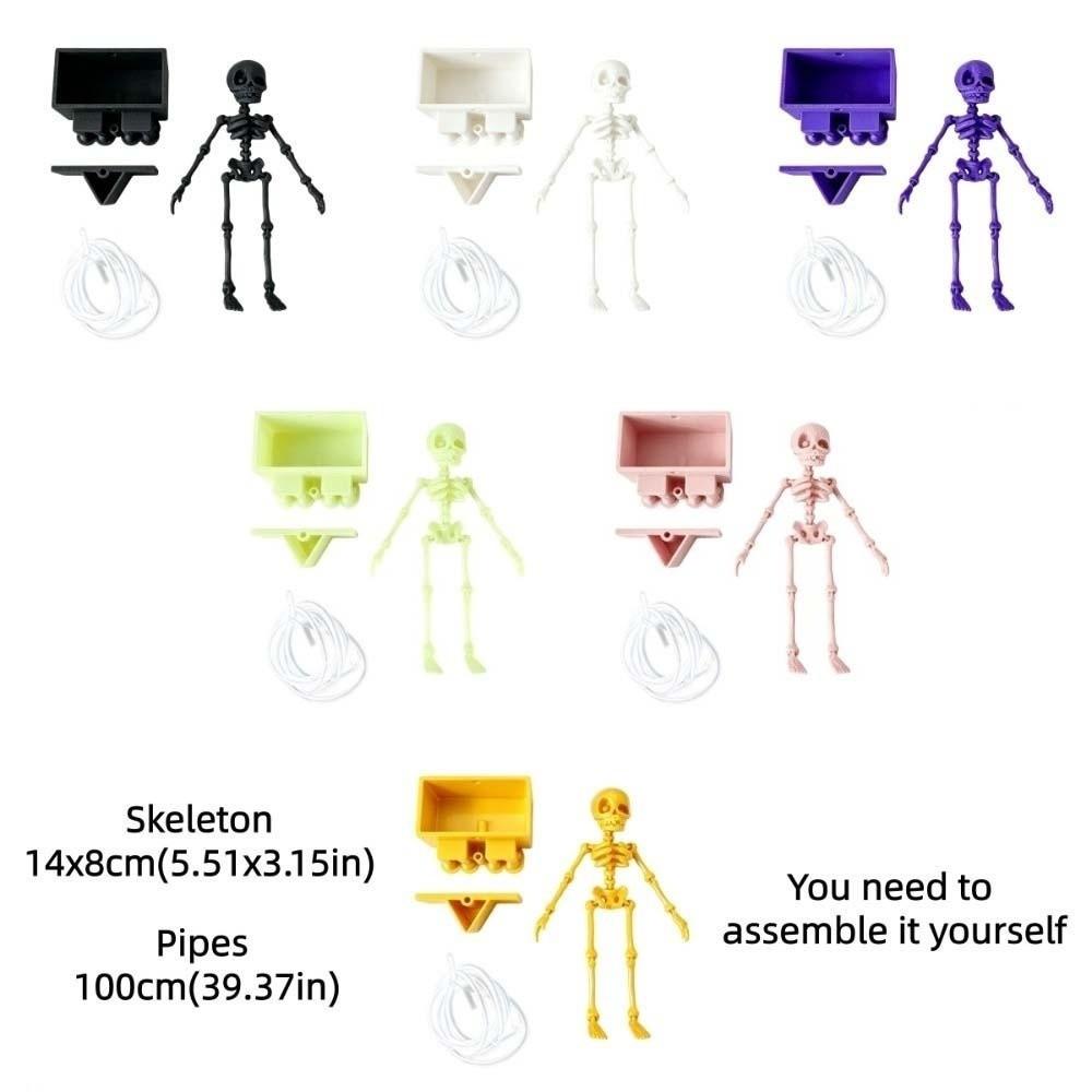 Plastic Dancing Skeleton Aquarium Ornament Movable Oxygen Skeleton  Aquariums Enthusiasts