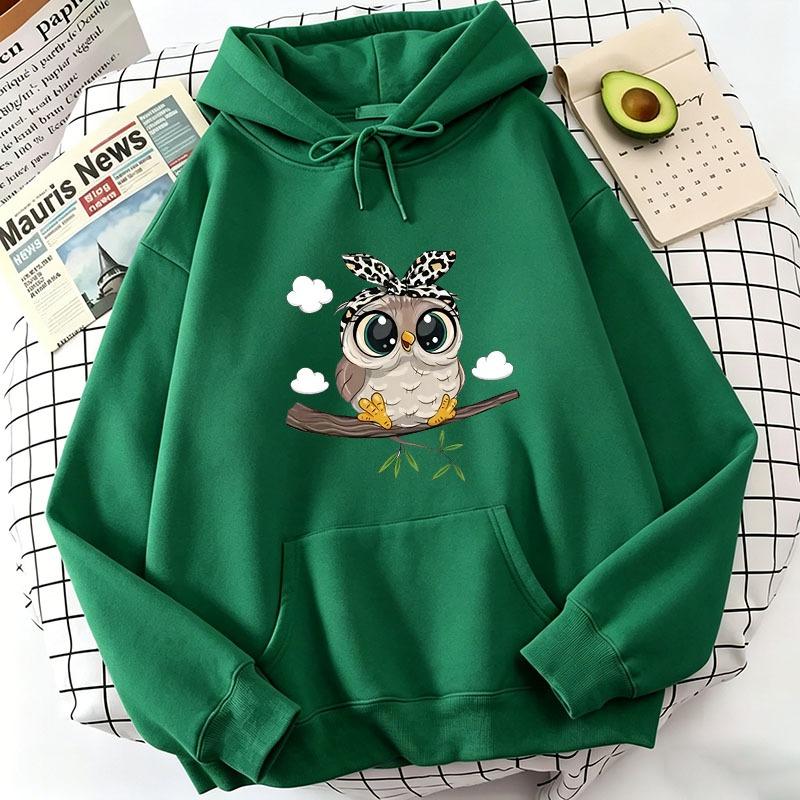 Cute Cartoon Owl Funny Hoodies Spring Autumn Winter Casual Hoodies Sweatshirts Men Women Pullovers