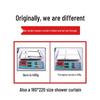 LIEI PEVA Waterproof Shower Curtain